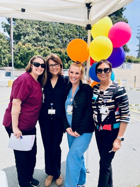 Image of Nurses Celebrating National Nurses and Hospital Week.